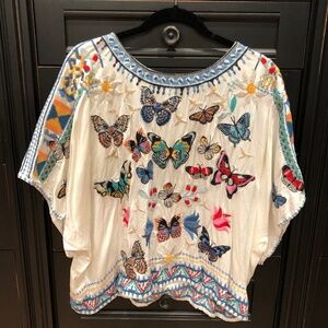 Johnny Was BIYA Butterfly Top